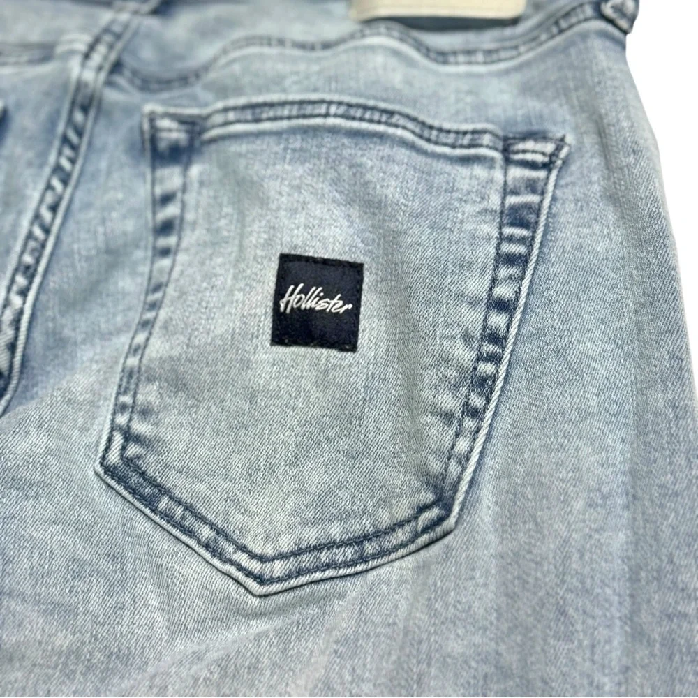 Hollister Light Blue Distressed Skinny Jeans - Picture 4 of 8